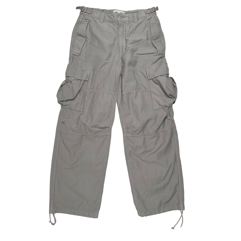 TNA‎ Aritzia Supply Khaki Cotton Cargo Pants Wide Leg Womens Size 6